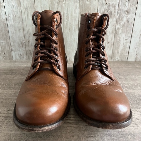 Frye Brown Leather Men's Boots - Picture 2 of 8